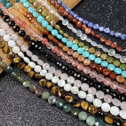 Natural Stone Loose Bead Round Shape Glossy Rose Quartzs India Agated Hole Bead for Charms Jewelry Making Necklace Bracelet