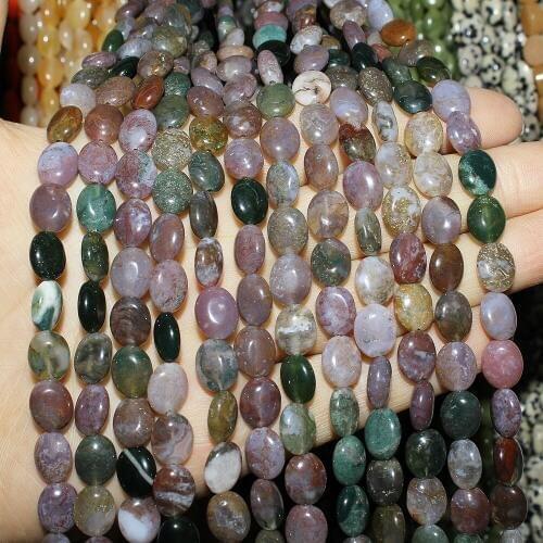 Natural Stone Crystal Aventurine Beaded Women Jewelry Making 6*8mm Drop-shaped Loose Beads for DIY Bracelet Necklace Parts 15