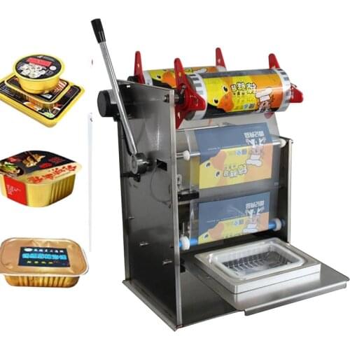Disposable Tray Sealer/Plastic Box Tray Sealing Machine/Vacuum Bowl Cup Packing Machine With Modified
