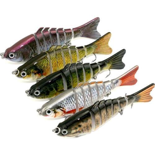 Sinking Wobblers 1PCS Pike Perch Fishing Lure Multi Jointed Lifelike Fishing Lure Swimbait Crank Fishing Baits Tackle