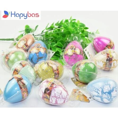 Wholesale Growing Dinosaur egg Colorful hatching Dinosaur egg Easter egg 7x5cm 12pcs/lot