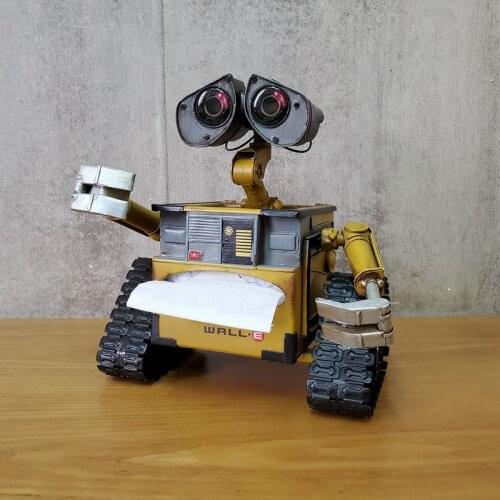 Robot Tissue Box Ironwork Retro Robot Model Crafts Decorations Handmade Handicraft Gifts Household