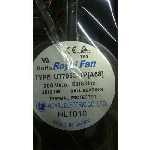 Royal1 Fan Fan UT795C-TP AC200V 36/31W 17215038MM 1 year warranty