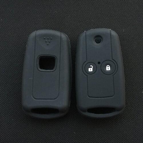 Silicone car key cover case For Honda for Accord Civic Pilot CRV for Acura Spirior 2 button flip remote key