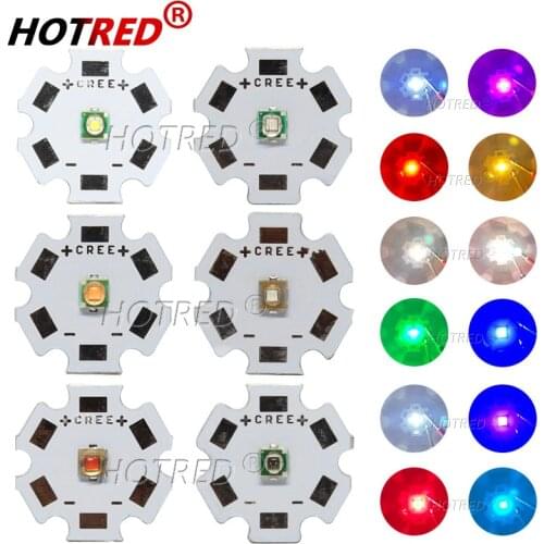 50pcs 1W 3W High Power LED Beads Replace CREE 3535 XPE lamp Full Spectrum Cool Warm White Green Deep Red 660nm Royal blue