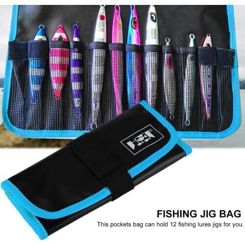 30cm Lure bait bag Lure iron plate lead fish storage bag reel type iron plate bag waterproof convenient foldable lead fish bag