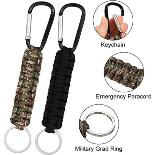 Tactical Climbing Carabiner Key Hook Backpack Military Nylon Hanging Buckle High Strength Nylon Chain Backpack Webbing Belt Clip