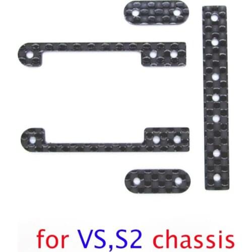 Carbon Fiber Front Mass Damper Hanger for VS/S2 Chassis Spare Parts for Mini 4WD Car Model