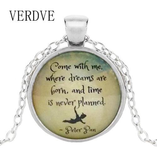 Vintage Jewelery Peter Pan Necklace Come With Me Dream Necklace Statement Women Necklace Romantic Gift