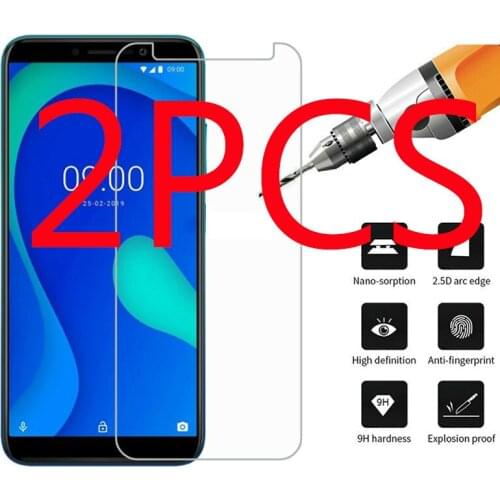2PCS Clear Film Tempered Glass Screen Protector Protection en Verre trempe ecran protecteur For Wiko Y80 Y70 Y50 Saver Guard