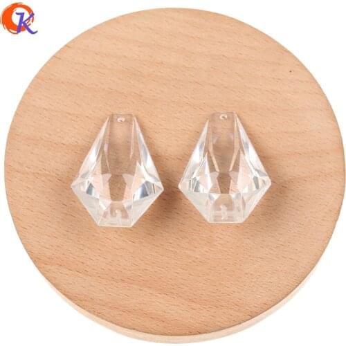 Cordial Design 50Pcs 27*37MM Jewelry Accessories/Hand Made/Drop Shape/Earring Findings/DIY Making/Charms/Resin Beads Pendant