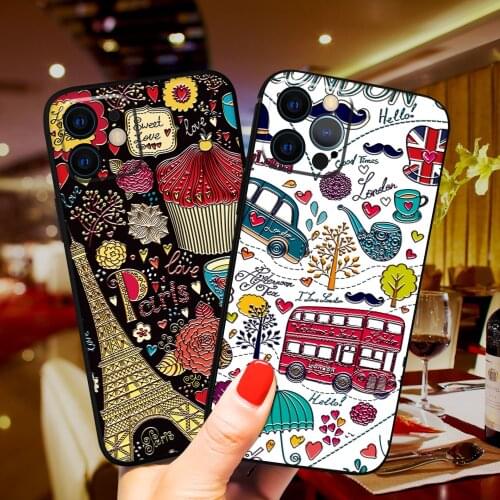 Abstract Oil Painting Phone Case for iPhone 11 12ProMax 6 7 8 Plus X XS MAX XR Soft Back Cover Best Personality Gift Phone Cases