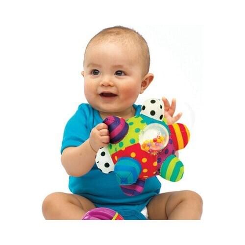 Baby Toys Fun Little Loud Bell Baby Ball Rattles Toy Develop Baby Intelligence Grasping Toy HandBell Rattle Toys For Baby/Infant