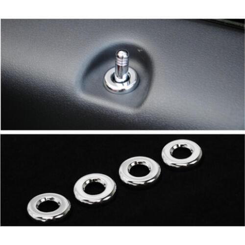 ABS Chrome Door Lock Pin Pins Decorative Cover Trim 4pcs for Patriot 11-15 Car Styling Car Stickers Car-covers Auto Accessories
