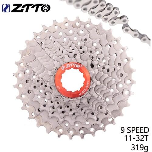 ZTTO MTB Mountain Bike Bicycle Parts 9s 27s Speed Freewheel Cassette 9s 11-32T Compatible for Parts M370 M430 M4000 M590 M3000