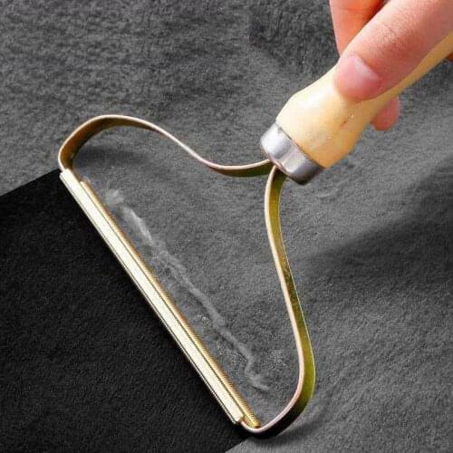 Wooden Lint Remover Fabric Sweater Clothes Shaver Portable Pellet Cut Machine Mini Manual Epilator Comb Laundry Cleaning Tools