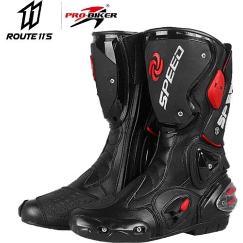 PRO-BIKER Motorcycle Boots Men Botas Moto Motorcycle Shoes Motocross Off-Road SPEED BIKER Motorbike Riding Boots