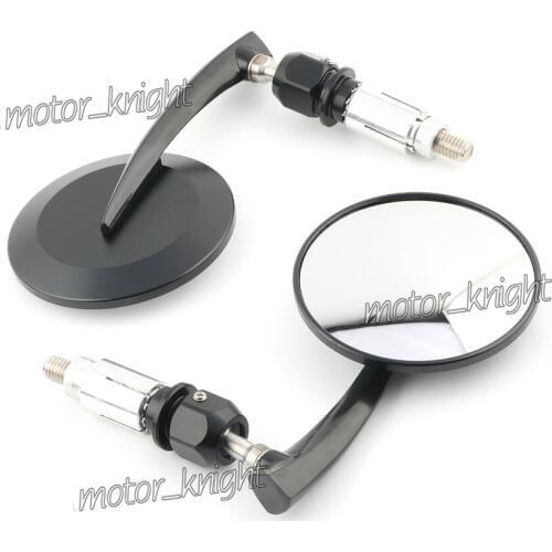 Motorbike Scooters Universal 7/8" Round Bar End Rear Mirrors Rearview For Kawasaki Z900 Z900RS W800 W400 Estrella Z900RS CAFE