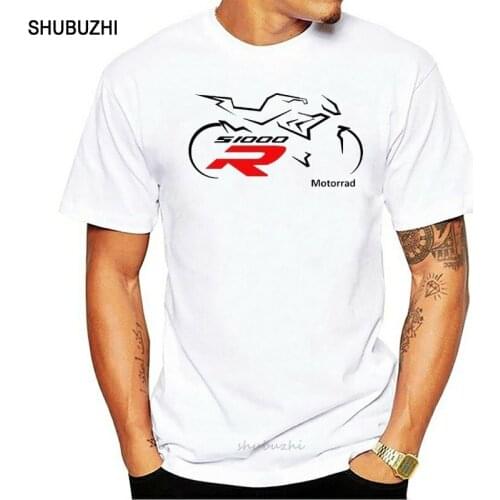 Shubuzhi Mens Print T-Shirt 100% Cotton T-Shirt For Biker S1000R Tshirt S 1000 R Motorcycle S1000 R Moto custom Tee Shirts