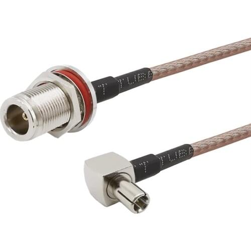 N Type Female to TS9 Male Right Angle RF RG316 Jumper Cable TS9-N Adapter for Huawei Modem