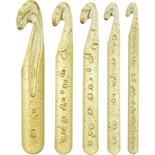 Huge Size Crochet Hook Set Transparent Handle Knitting Needles DIY Craft Weave Sewing Tools For Women As Gift 12/15/18/20/25mm