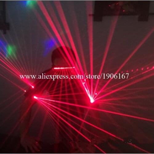 New Design Red Laser Man Luminous Laser Show Dance Costume Laser Armband Glasses Clothes Laserman Laser Suits Party Costumes