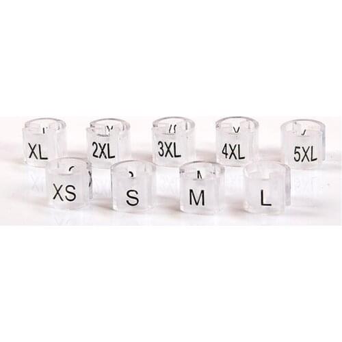 Plastic Hanger Size Markers Printing S-m-l-xl-xxl, Round Cube Circle Tube Sizers, Garment Clothes Hanger Divider Accessories