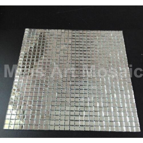 Plain silver mirror glass mosaic kitchen backsplash tiles KTV bar decoration