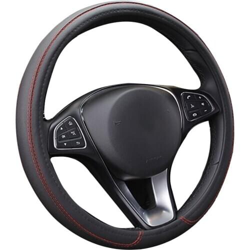 Car Steering Wheel Cover For 37 - 38 CM 14.5''-15'' Anti-slip Inner Ring M Size Braid On Steering-Wheel Car Styling Protector