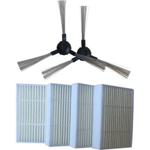 Robot Vacuum Cleaner Side Brush HEPA Filters for Clever&Clean Series 01 Robotic Vacuum Cleaner Filter Parts Accessories