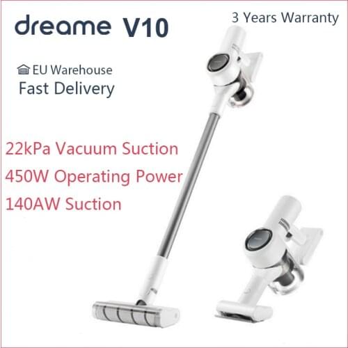 Dreame V10 Handheld Wireless Vacuum Cleaner Portable Cordless 22kPa Cyclone Filter Household Carpet Dust Collector Floor Sweep