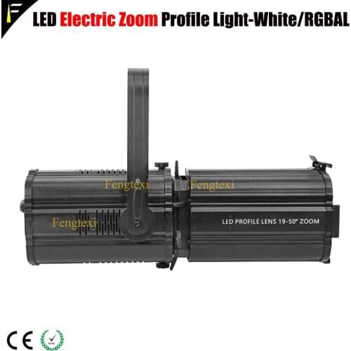 Studio Theater Profile TV Light LED 400w WW/CW/RGBAL Electrical Zoom Profile Lighting Show Light with RDM/DMX Available