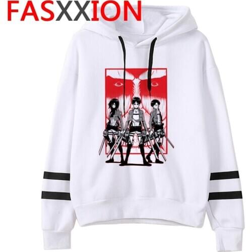 Attack on Titan hoodies men anime y2k aesthetic printed harajuku male hoddies pullover grunge
