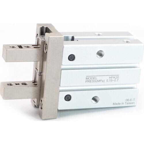 HFK HFTK HFSK Series Air Gripper Pneumatic Finger Cylinder HFK-HFTK-10/16/20/25/32/40 HFSK Single actionNC