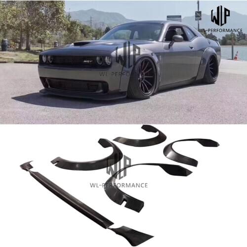 High quality FRP unpainted LB style Car Styling For Dodge Challenger SRT Car body kits 09-16