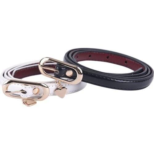 1PC Women Girls Slim Belt Fashion Belt Ladies Wild Solid Dress Thin Belts
