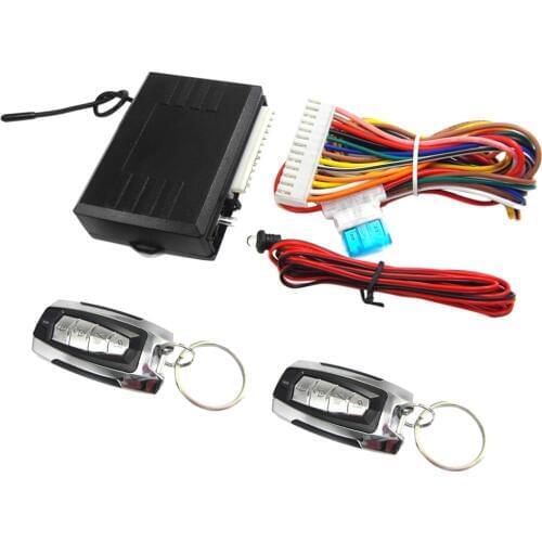 1-Way Car Alarm System Remote Start - Keyless Entry,Two 4-Button Controller