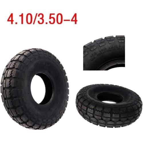 4.10/3.50-4 Outer Tyre 410/350-4 Pneumatic Wheel Tire for Electric Scooter,Trolley Accessories