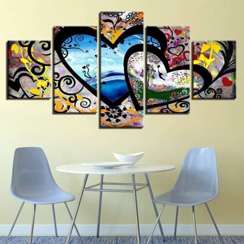 5d full square & round Abstract Hearts & Love 5 Piece 5d diamond painting 5d diy diamond embroidery painting cross stitch WW268