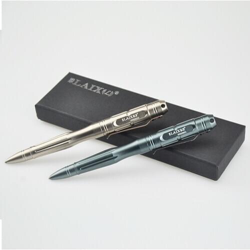 A348 Multifunctional Tactical Pen Aluminum Alloy Tungsten Steel Head Defensive Pen Self-defense Emergency Window Breaker EDC