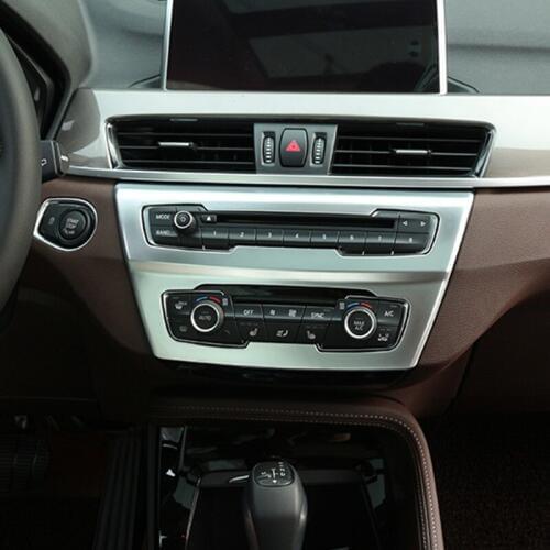 ABS Car Center Console CD Frame Decoration Cover Trim For BMW X1 F48 2016-18 X2 2018 Auto Interior Modified Styling