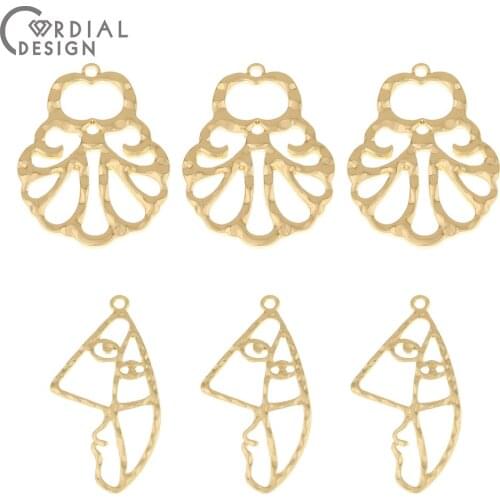 Cordial Design 50Pcs Jewelry Accessories/Earrings Connectors/Hand Made/Pendant/DIY Making/Charms/Jewelry Findings & Components