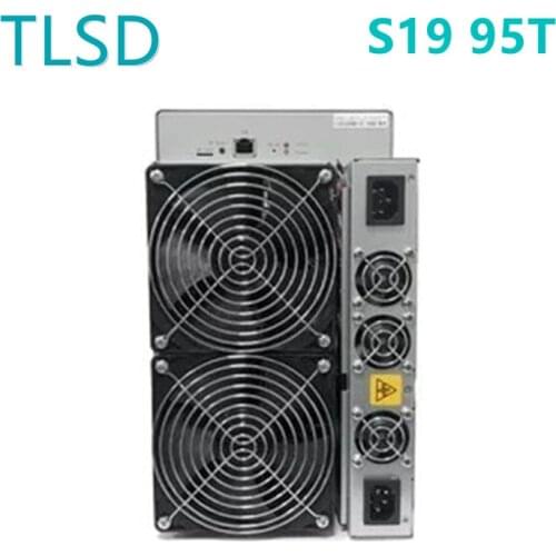 TLSD Used Bitmain Antminer S19 95Th/S High Profit Bitcoin Asic Miner With Power Supply