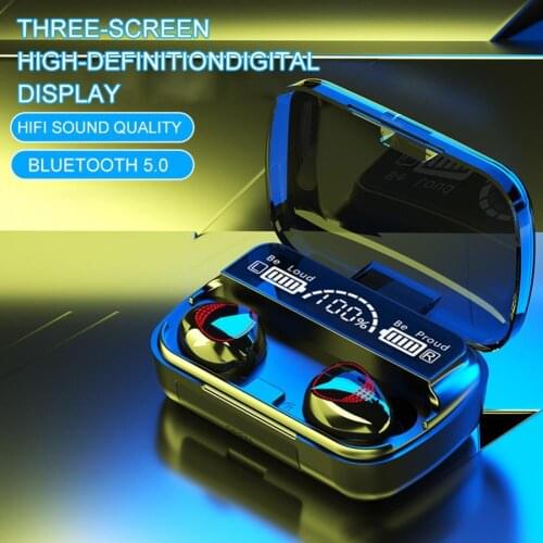 M10A Earphone Bluetooth 5.0 Noise Reduction Mini Wireless Earpieces Stable Transmission Smart-touch Waterproof for Phone