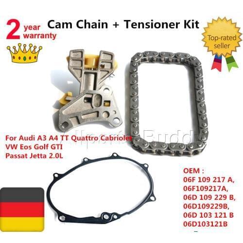 AP01 06F109217A 06D109229B 06D103121B Cam Chain + Tensioner Kit FOR Audi TT + TTS 2.0T FSI/2.0 FSI/2.0 TFSI (06 -08)