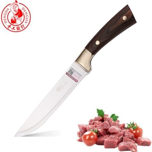 DENG 7Cr17 Stainless 6.5 Inch Handmade Forged Multi-Functional Chef Kitchen Knife Turkish Chef Boning Knife For Meat