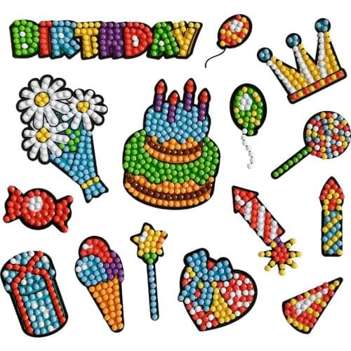 Childrens 5D DIY Diamond Painting Set Christmas Mosaic Stickers, Childrens Number Set, Childrens Handicraft Set