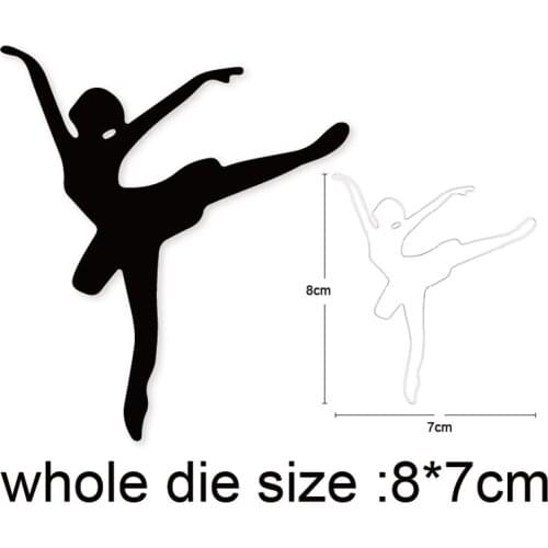 Girl Woman Ballet Yoga Metal Cutting Dies Stencils for DIY Scrapbooking/photo album Decor Embossing Paper Card Making Craft dies