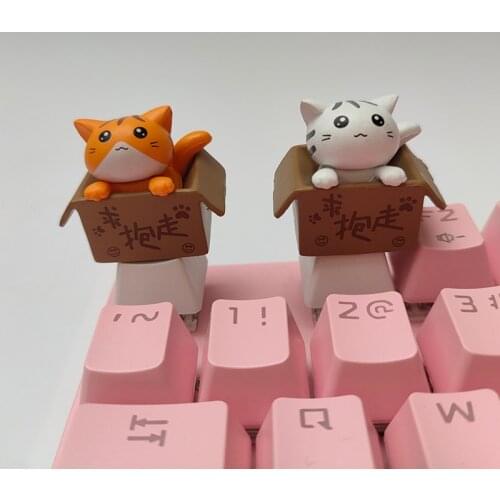 DIY Key Cap Cartoon Elf Pbt Keycap Cute Personality Design Anime Kawaii Keycaps Mechanical Keyboard Caps Cherry MX accessories