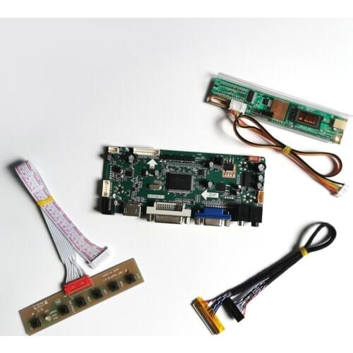 For LTN150P4-L01/L03 LVDS 30Pin CCFL MNT68676 screen controller drive board 1400*1050 15" DVI VGA LCD monitor panel DIY kit